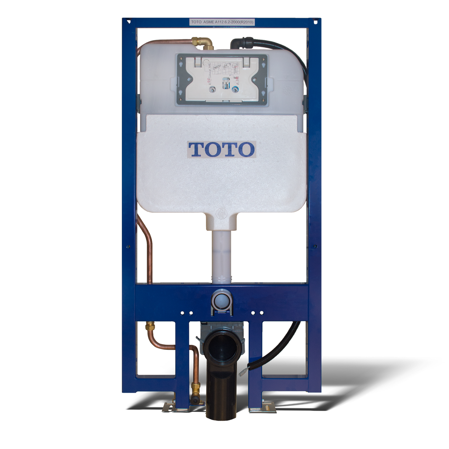 TOTO WT173MA DUOFIT In-Wall Dual Flush 1.28 and 0.9 GPF Tank System with WASHLET+ Auto Flush Ready Copper Supply Line - WT173MA ,