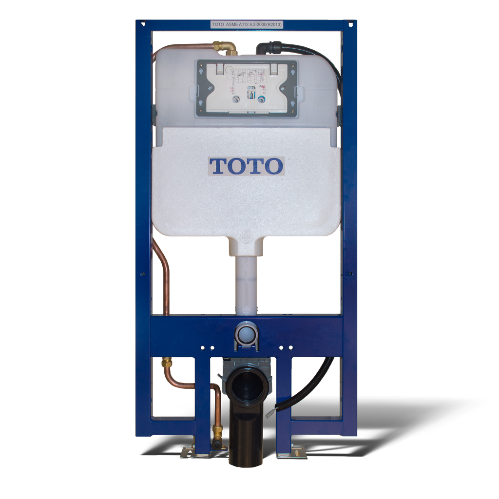 TOTO WT173MA Duofit In-Wall Dual Flush 1.28 And 0.9 Gpf Tank System With Washlet+ Auto Flush Ready Copper Supply Line -
