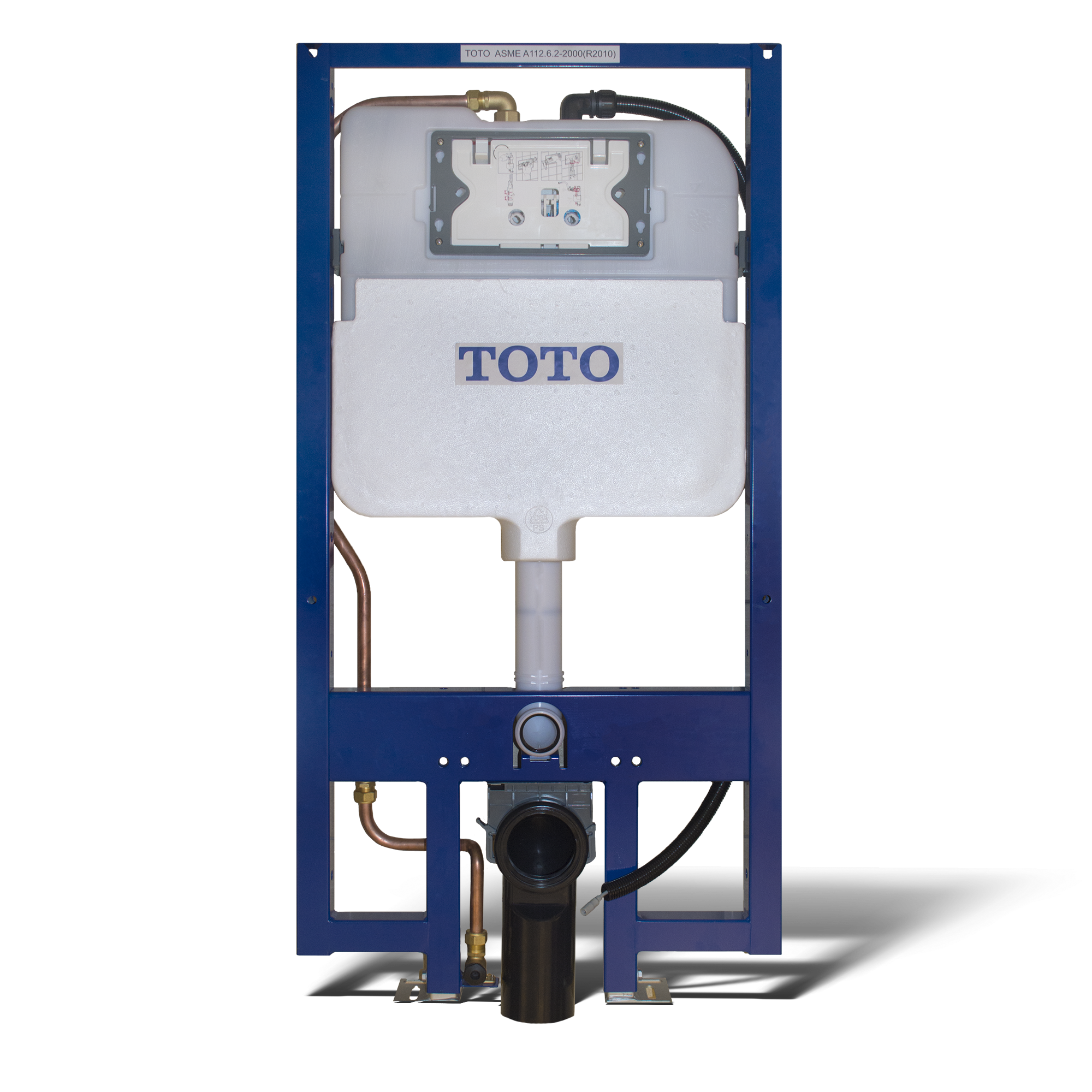 TOTO WT173MA Duofit In-Wall Dual Flush 1.28 And 0.9 Gpf Tank System With Washlet+ Auto Flush Ready Copper Supply Line -