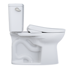 TOTO MW7764736CSFG#01 Drake Washlet+ Two-Piece Elongated 1.6 Gpf Universal Height Tornado Flush Toilet With S7A Contemporary Bidet Seat - Cotton White