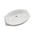 TOTO LT1506G#01 24" Oval Undermount Bathroom Sink With Cefiontect - Cotton White