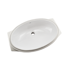 TOTO LT1506G#01 24" Oval Undermount Bathroom Sink With Cefiontect - Cotton White