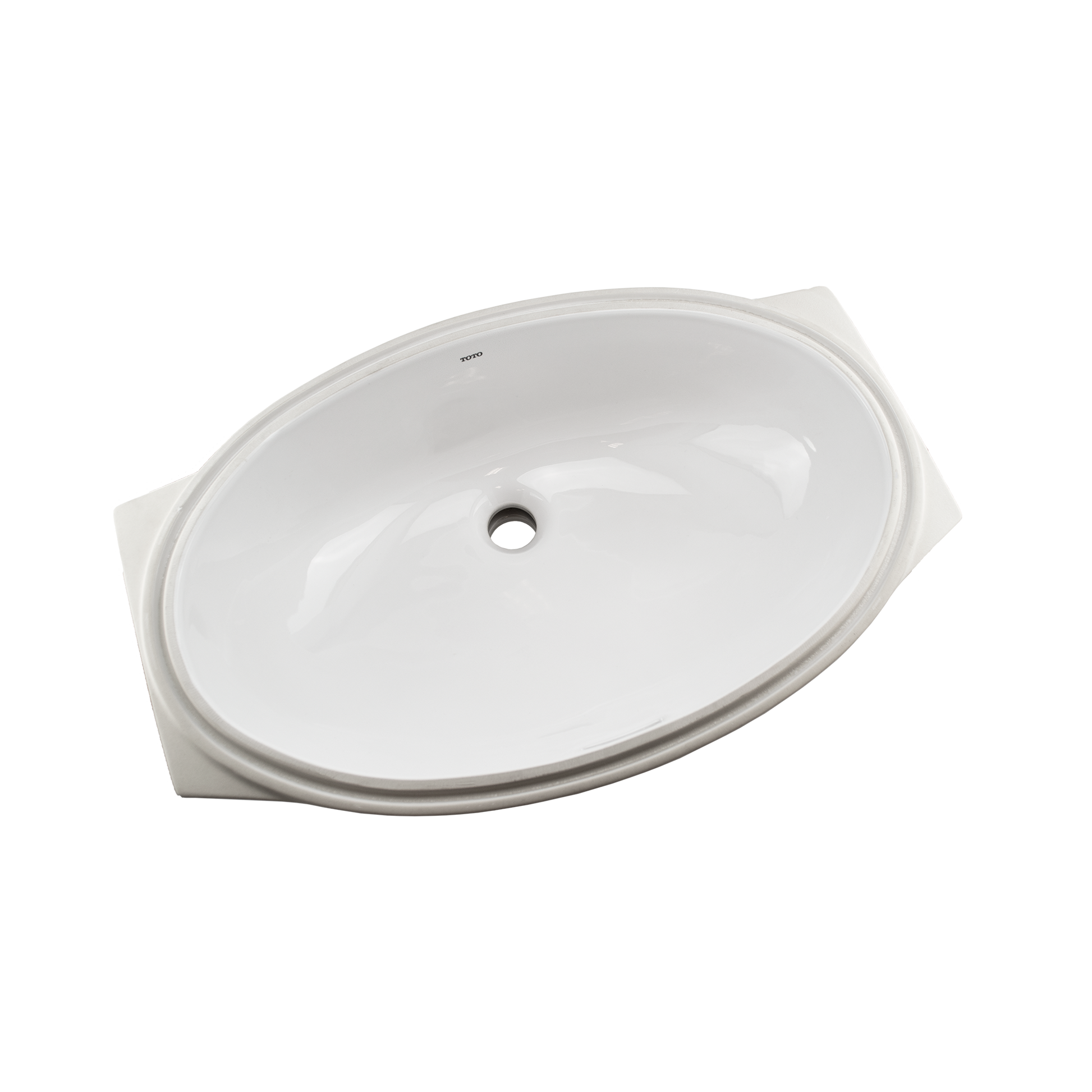 TOTO LT1506G#01 24" Oval Undermount Bathroom Sink With Cefiontect - Cotton White