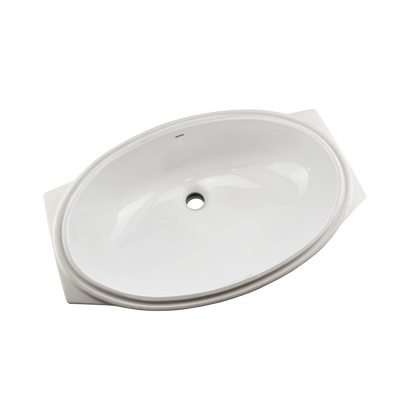 TOTO LT1506G#01 24" Oval Undermount Bathroom Sink With Cefiontect - Cotton White