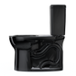 TOTO CST775CEF#51 Drake Two-Piece Round 1.28 GPF Universal Height TORNADO FLUSH Toilet with CEFIONTECT , Ebony