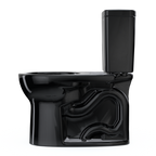 TOTO CST775CSF#51 Drake Two-Piece Round 1.6 Gpf Universal Height Tornado Flush Toilet - Ebony