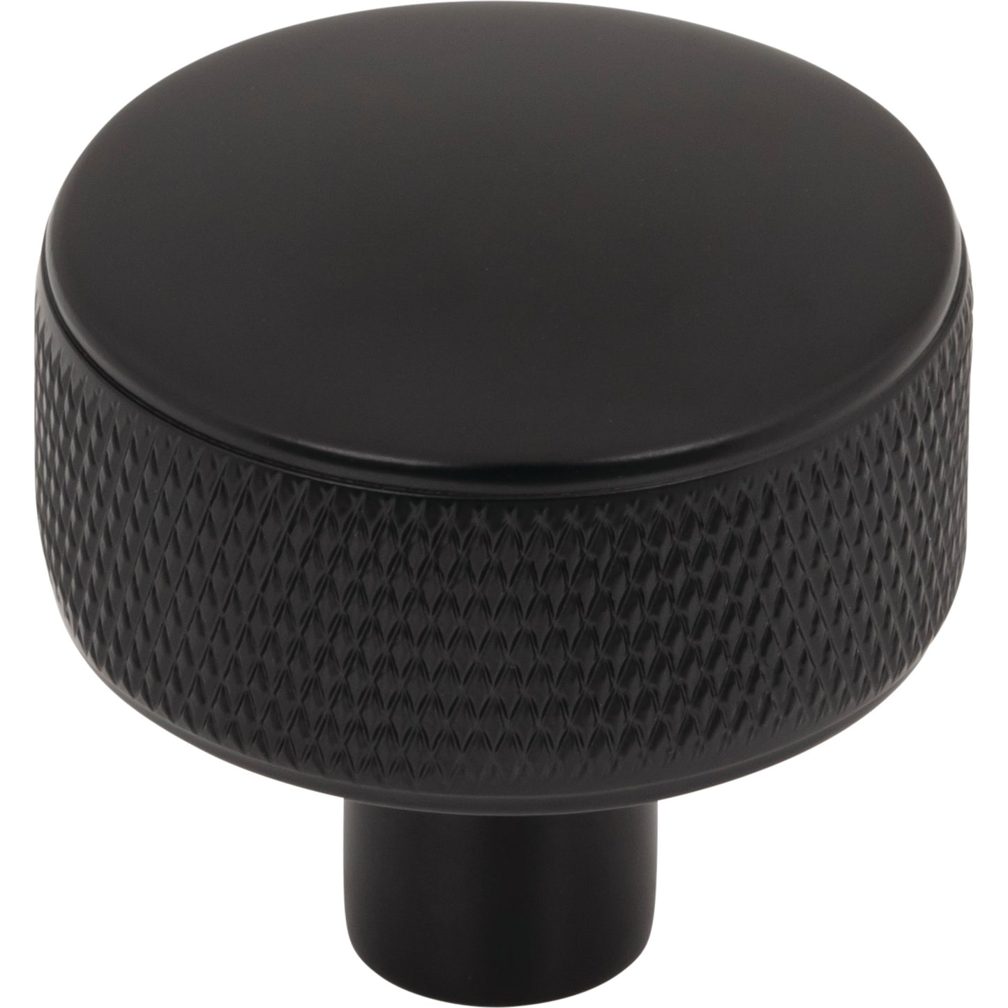 TOP KNOBS TK3230BLK Burnham 1 1/4" Length Round Knob - Flat Black