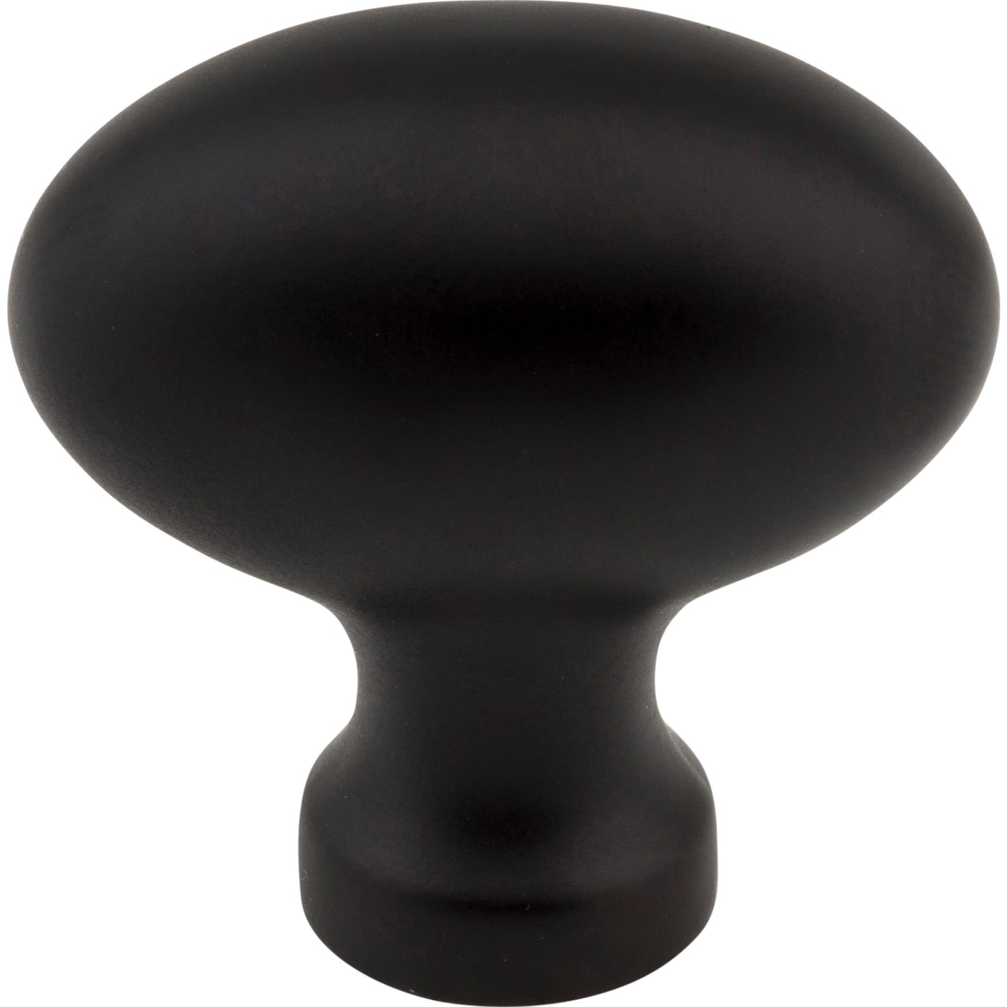 JEFFREY ALEXANDER 3991BLK Lyon 1-9/16" Length Oval Knob - Matte Black