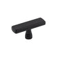 TOP KNOBS TK852BLK Kingsbridge 2 3/8" Length Rectangle Knob - Flat Black