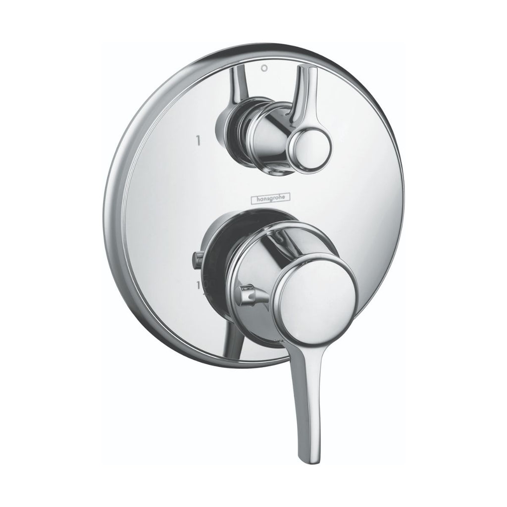 HANSGROHE 15752001 Ecostat Classic Thermostatic Trim with Volume Control, Round - Chrome