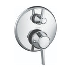 HANSGROHE 15752001 Ecostat Classic Thermostatic Trim with Volume Control, Round - Chrome
