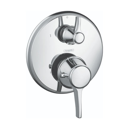 HANSGROHE 15752001 Ecostat Classic Thermostatic Trim with Volume Control, Round - Chrome