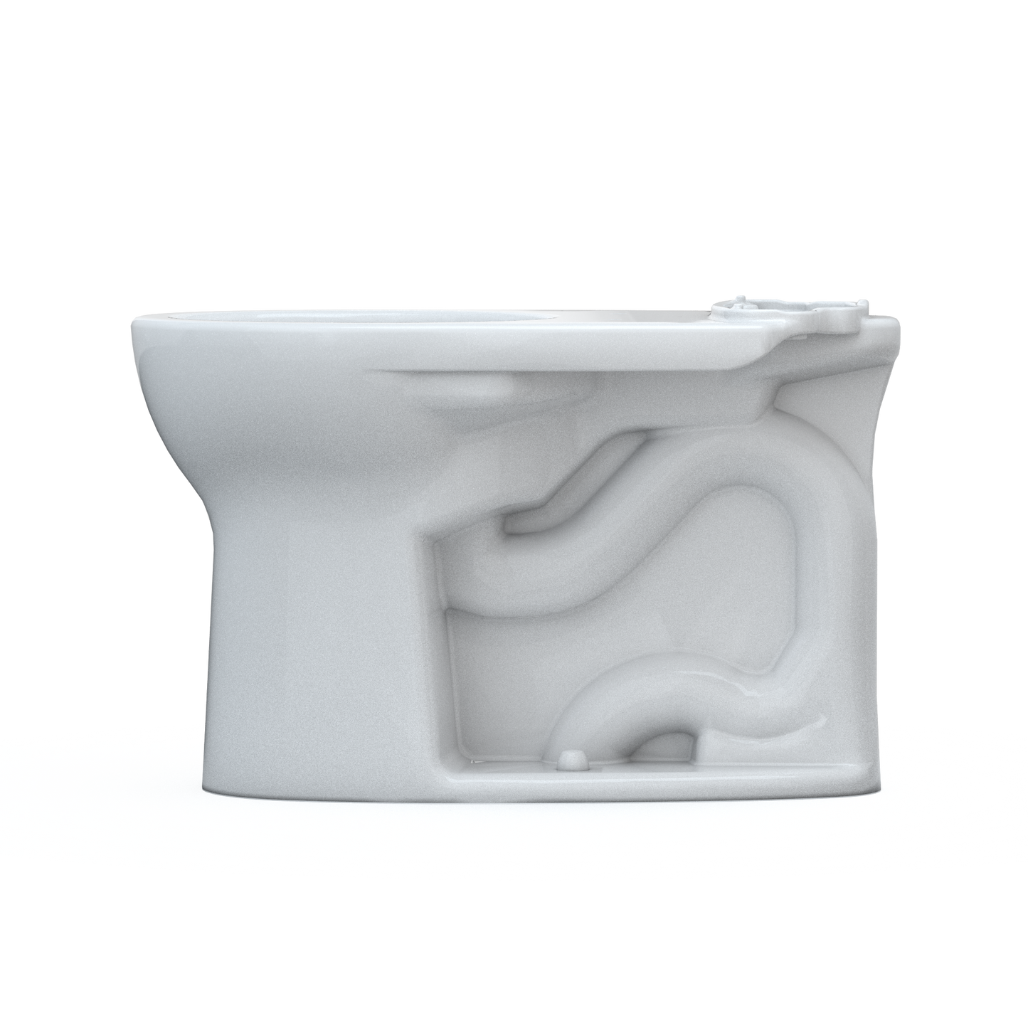 TOTO C775CEFG#01 Drake Round Tornado Flush Toilet Bowl With Cefiontect - Cotton White