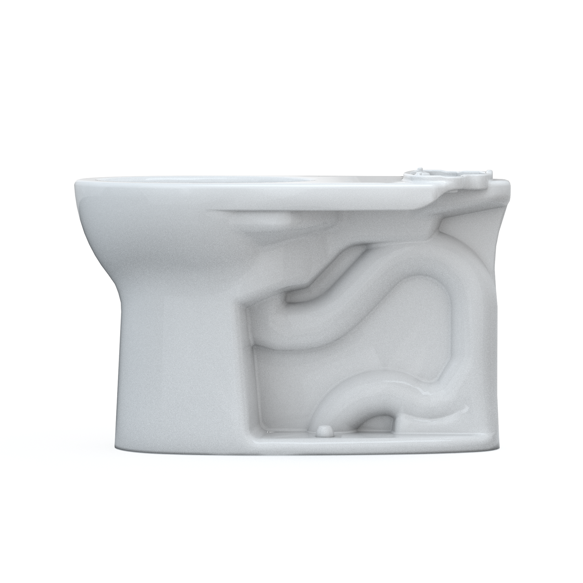 TOTO C775CEFG#01 Drake Round Tornado Flush Toilet Bowl With Cefiontect - Cotton White
