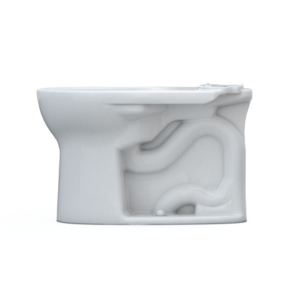 TOTO C775CEFG#01 Drake Round Tornado Flush Toilet Bowl With Cefiontect - Cotton White