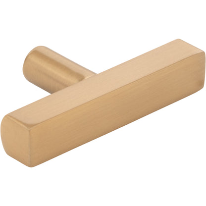 JEFFREY ALEXANDER 845TL-SBZ Dominique 2-1/4" Length Bar Knob - Satin Bronze