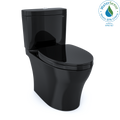 TOTO MS446124CEMN#51 Aquia Iv Washlet+ Two-Piece Elongated Dual Flush 1.28 And 0.9 Gpf Toilet - Ebony