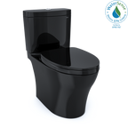 TOTO MS446124CEMN#51 Aquia Iv Washlet+ Two-Piece Elongated Dual Flush 1.28 And 0.9 Gpf Toilet - Ebony