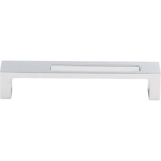 TOP KNOBS TK266PC Modern Metro Slot 5" Center to Center Bar Pull - Polished Chrome