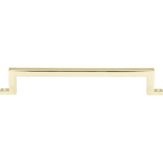 ATLAS 387-PB Campaign 6 5/16" Center to Center Bar Pull - Polished Brass