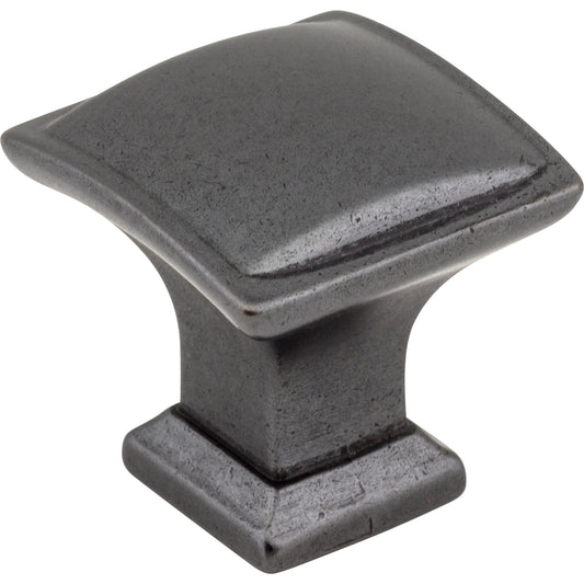 JEFFREY ALEXANDER 435DACM Annadale 1-1/4" Length Square Knob - Gun Metal