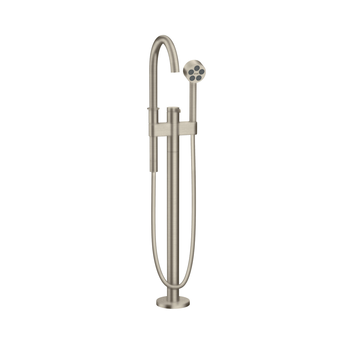 AXOR 48441821 ONE Freestanding Tub Filler Trim with 1.75 GPM Handshower - Brushed Nickel