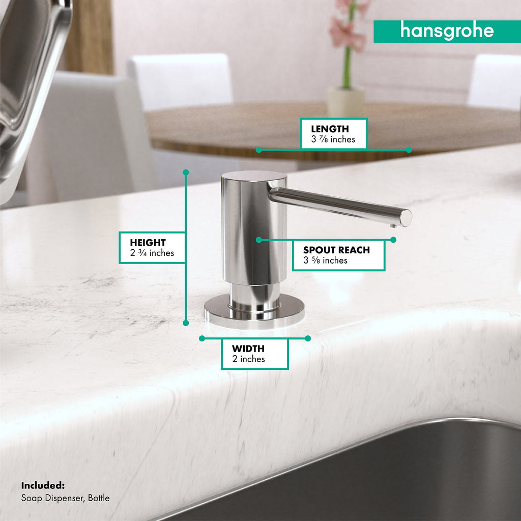 HANSGROHE 40438001 Focus Soap Dispenser - Chrome
