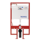 TOTO WT152800M#WH DuoFit In-Wall Dual Flush 0.9 and 1.6 GPF Tank System Copper Supply line and White Rectangular Push Plate - WT152800M#WH , White