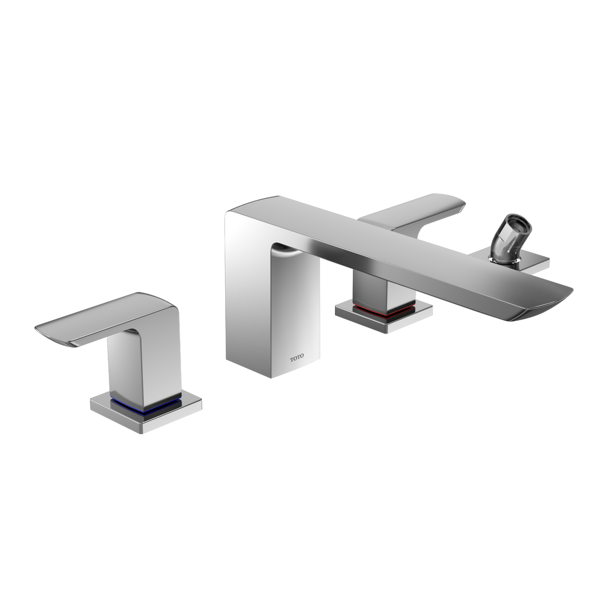 TOTO TBG02202U#CP Gr Two-Handle Deck-Mount Roman Tub Filler Trim With Handshower - Polished Chrome
