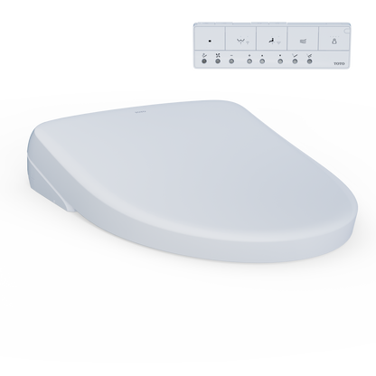 TOTO SW4736AT40#01 Washlet+ S7A Electronic Bidet Toilet Seat With Ewater+ Bowl And Wand Cleaning - Cotton White