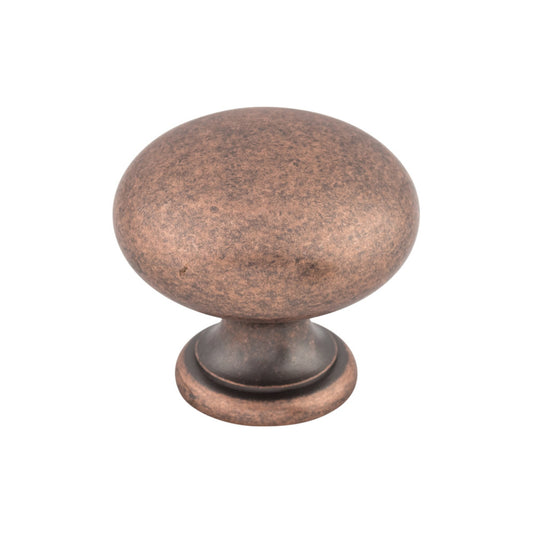 TOP KNOBS M289 Mushroom 1 1/4" Diameter Round Knob - Antique Copper