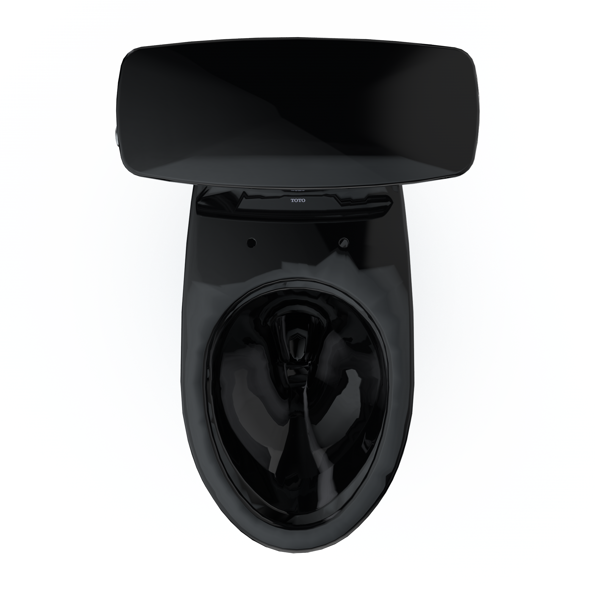 TOTO CST786CE#51 Drake Transitional Two-Piece Elongated 1.28 Gpf Tornado Flush Toilet - Ebony