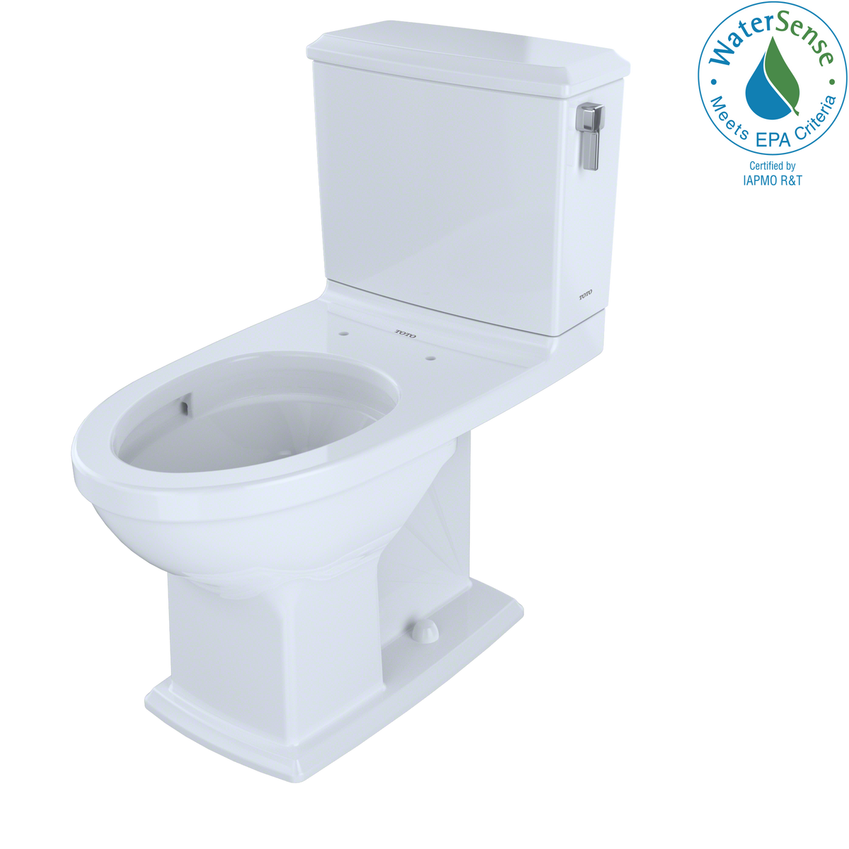 TOTO CST494CEMFRG#01 Connelly Two-Piece Elongated Dual-Max 1.28 And 0.9 Gpf Universal Height Toilet With Cefiontect And Right Lever - Cotton White