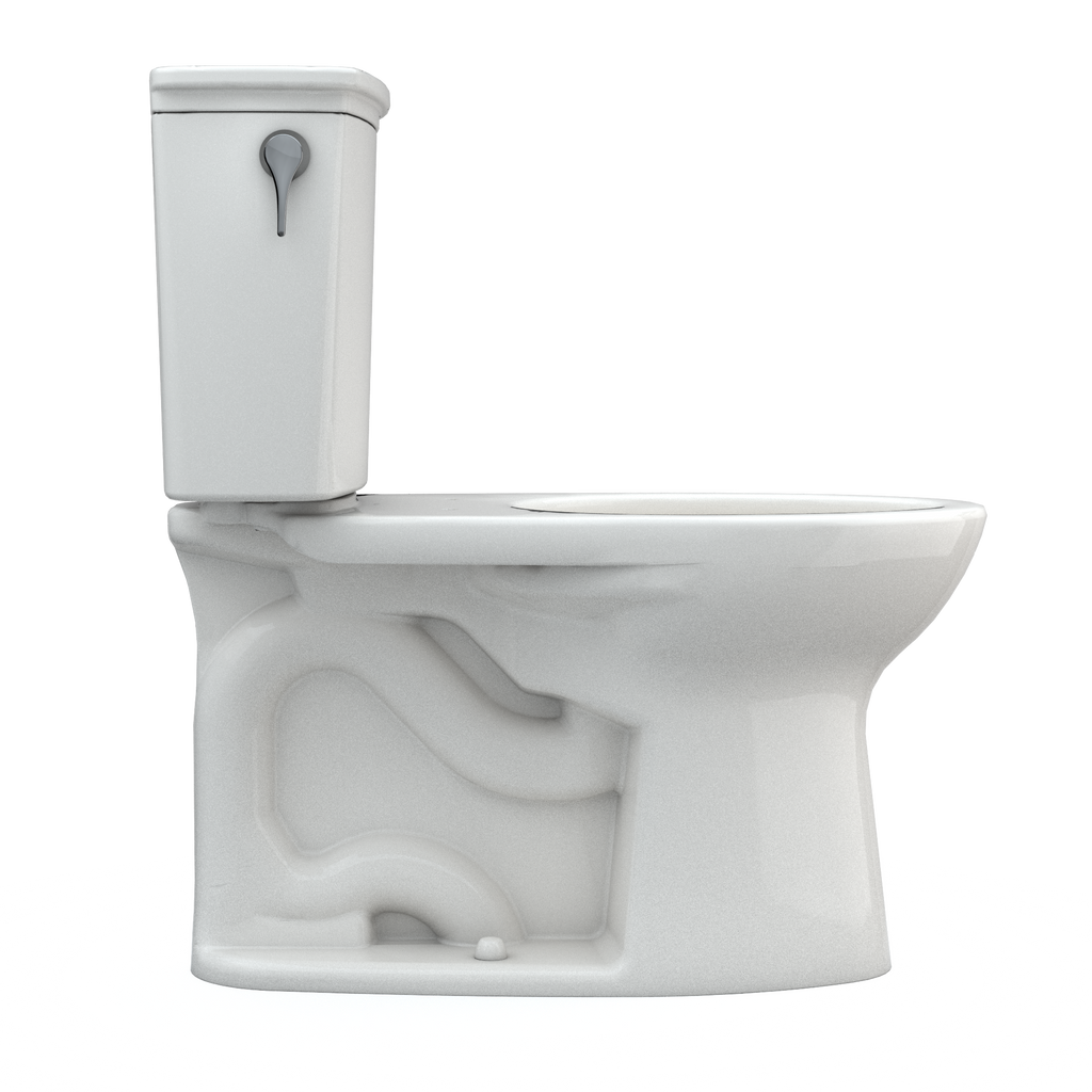 TOTO CST786CEFG#11 Drake Transitional Two-Piece Elongated 1.28 Gpf Universal Height Tornado Flush Toilet With Cefiontect - Colonial White