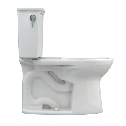 TOTO CST786CEFG#11 Drake Transitional Two-Piece Elongated 1.28 Gpf Universal Height Tornado Flush Toilet With Cefiontect - Colonial White