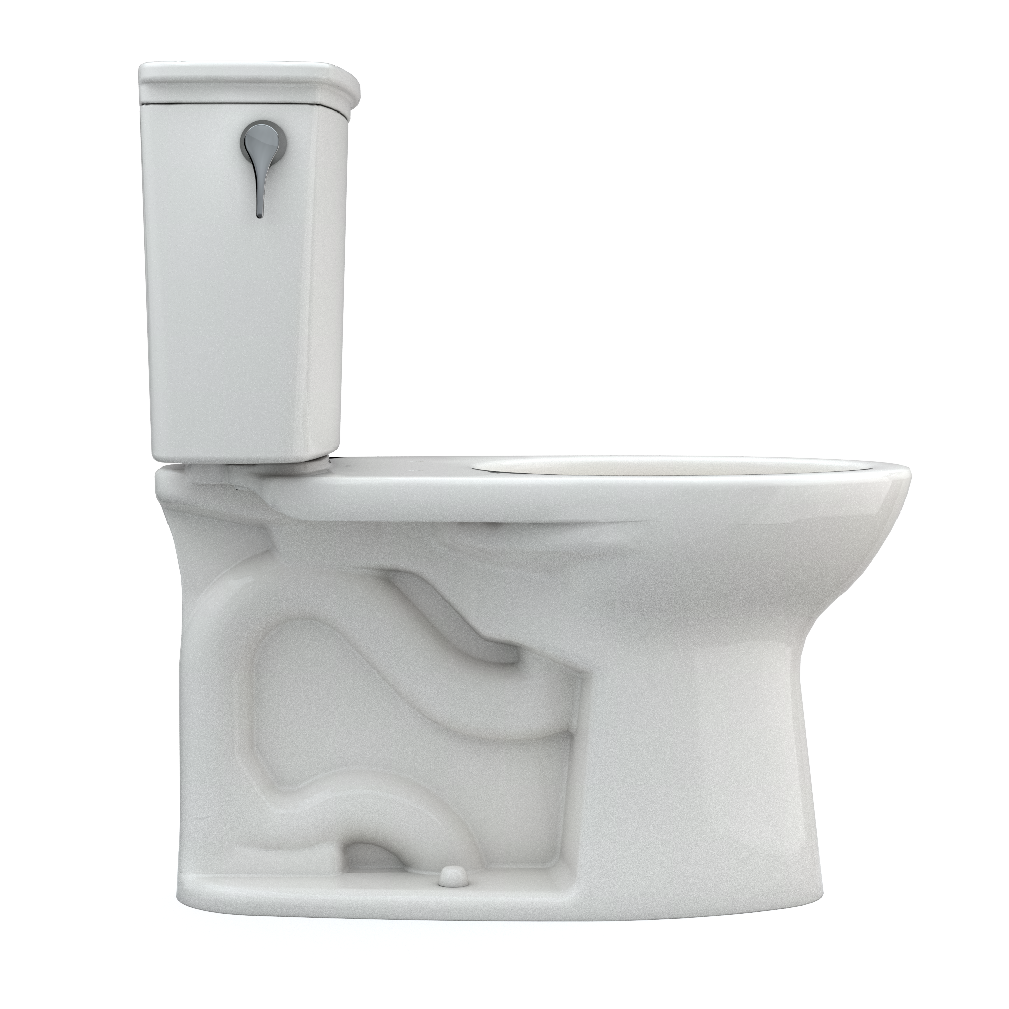 TOTO CST786CEG#11 Drake Transitional Two-Piece Elongated 1.28 Gpf Tornado Flush Toilet With Cefiontect - Colonial White