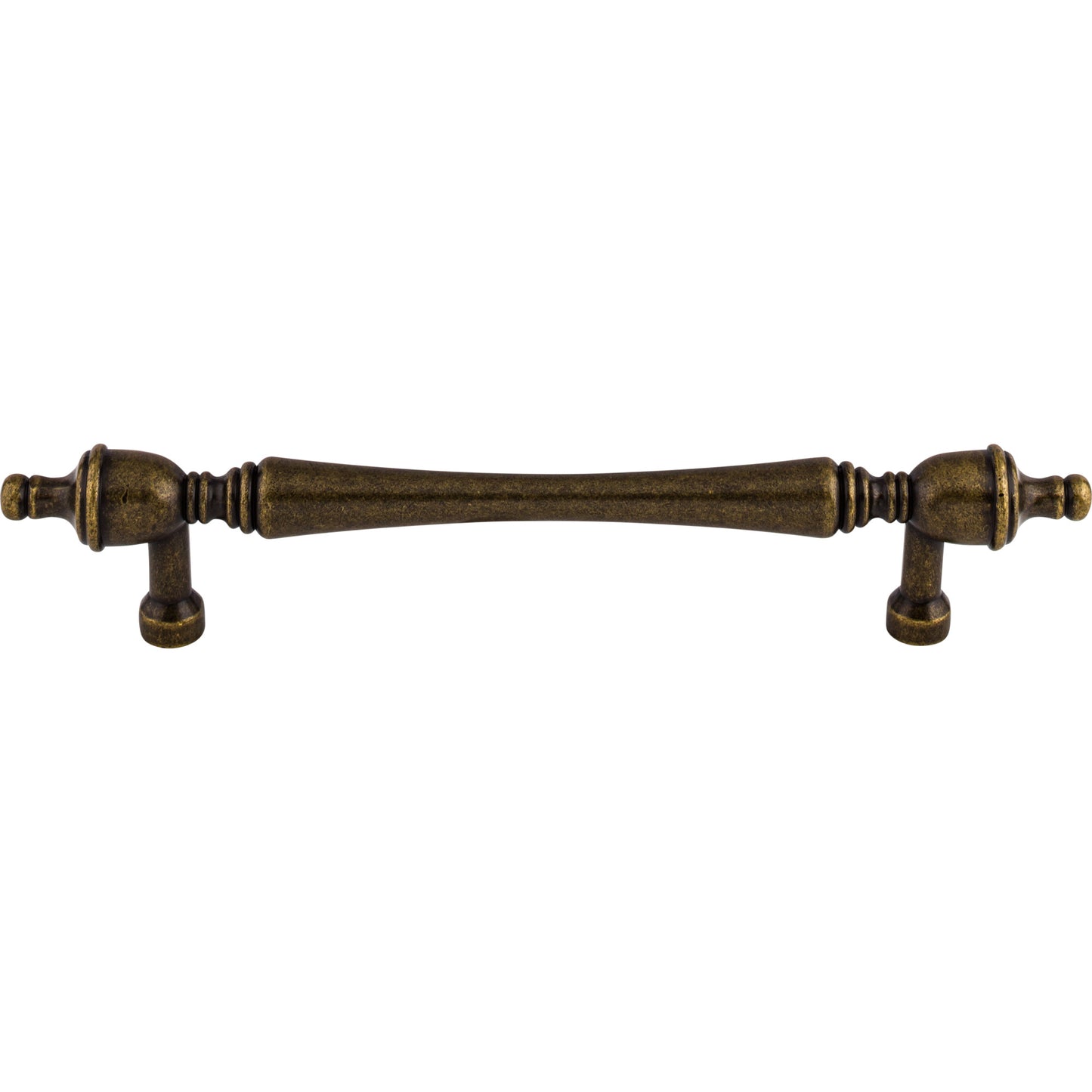 TOP KNOBS M822-7 Somerset Finial 7" Center to Center Bar Pull - German Bronze