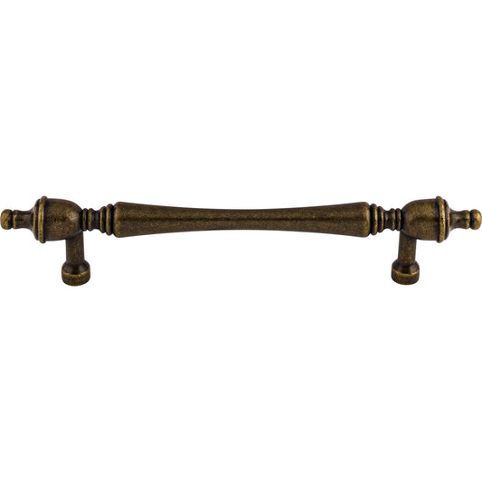 TOP KNOBS M822-7 Somerset Finial 7" Center to Center Bar Pull - German Bronze