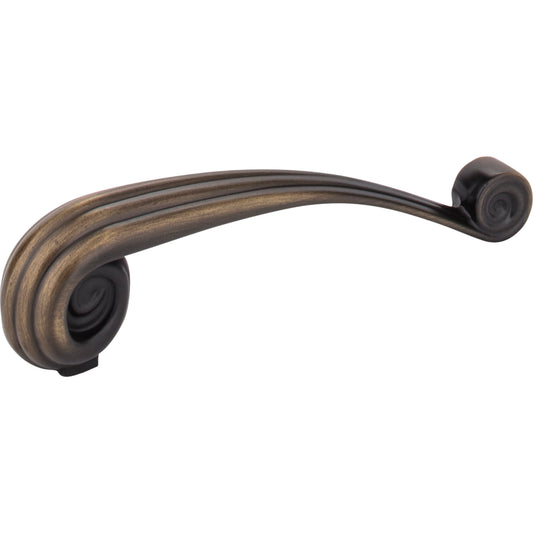 JEFFREY ALEXANDER 415-96V-ABSB Lille 96 mm Center-to-Center Bar Pull , Antique Brushed Satin Brass