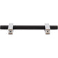 JEFFREY ALEXANDER 478-96MBPC Larkin 2 96 mm Center-to-Center Bar Pull - Matte Black w/Polished Chrome