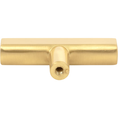 JEFFREY ALEXANDER 845TL-BG Dominique 2-1/4" Length Bar Knob - Brushed Gold