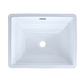 TOTO LT533#01 Promenade Rectangular Undermount Bathroom Sink , Cotton White