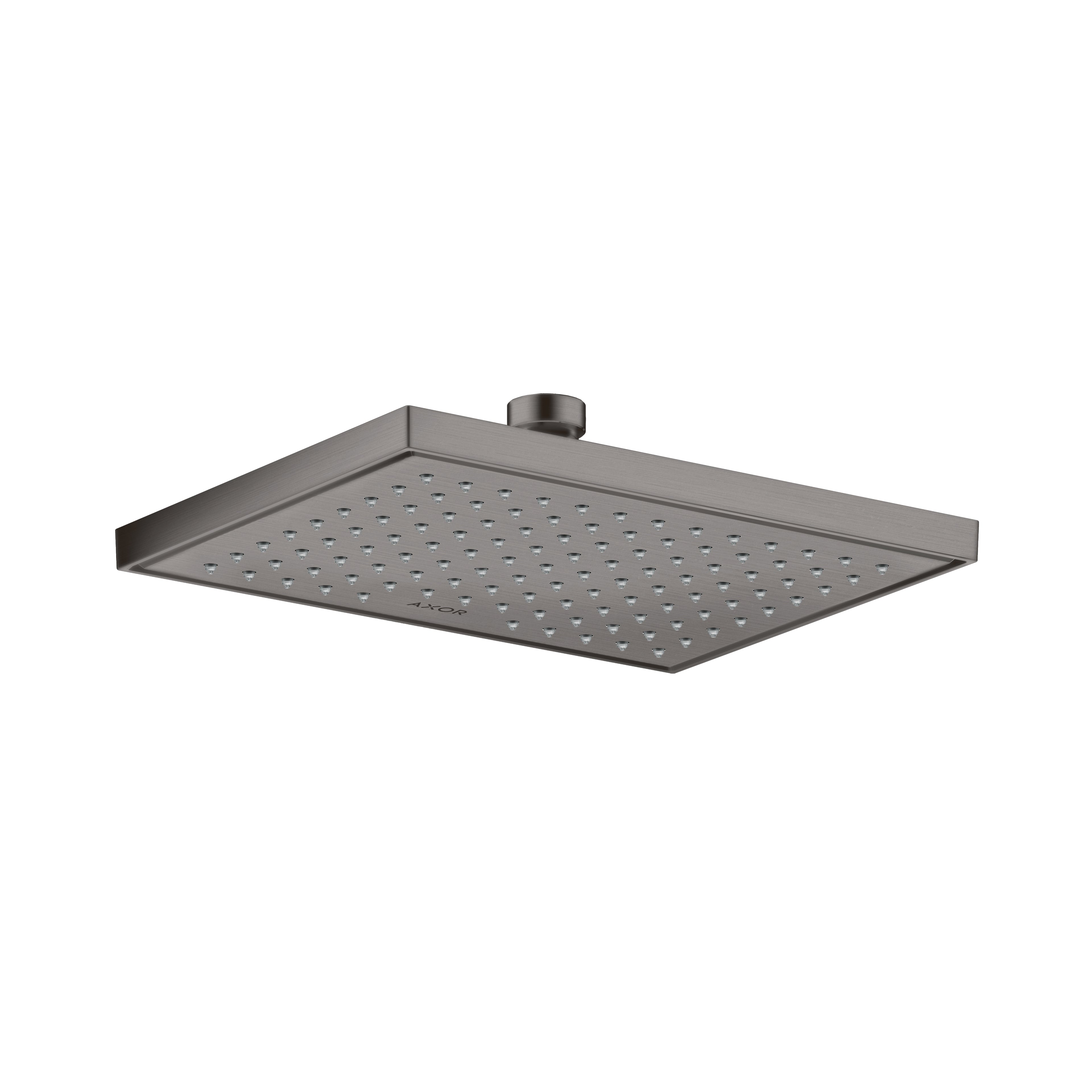 AXOR 35370341 ShowerSolutions Showerhead Square 245/185 1-Jet, 2.5 GPM - Brushed Black Chrome