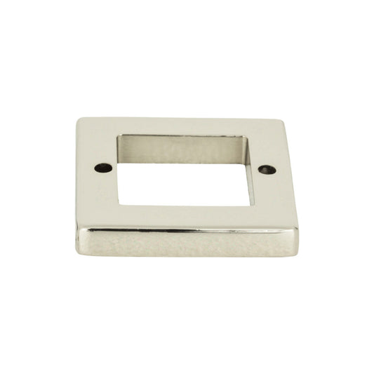 ATLAS 392-PN Tableau Square Pull Backplate , Polished Nickel