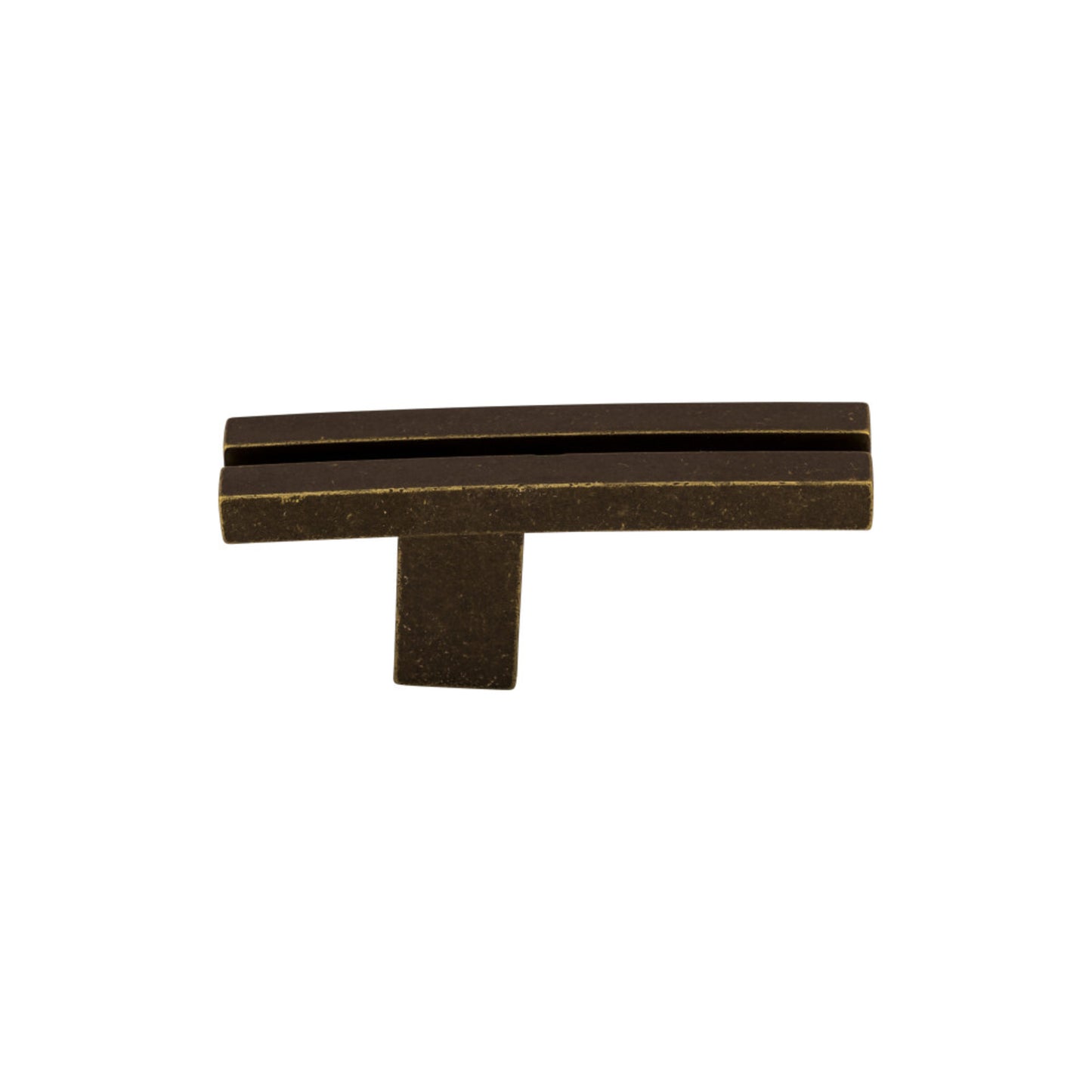 TOP KNOBS TK82GBZ Inset Rail 2 5/8" Length Geometric Knob - German Bronze