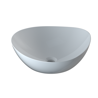 TOTO LT477G#01  Kiwami Asymmetrical Vessel Bathroom Sink With Cefitontect - Cotton White