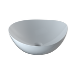 TOTO LT477G#01  Kiwami Asymmetrical Vessel Bathroom Sink With Cefitontect - Cotton White