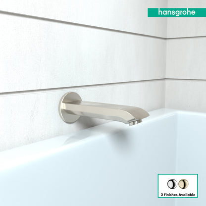 HANSGROHE 31494821 Brushed Nickel Metris Modern Tub Spout