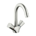 HANSGROHE 71222821 Logis Single-Hole Faucet 150 with Swivel Spout and Pop-Up Drain, 1.2 GPM - Brushed Nickel