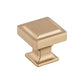 TOP KNOBS TK702HB Ascendra 1 1/4" Length Square Knob - Honey Bronze